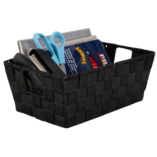 Simplify Small Woven Storage Shelf Baskets